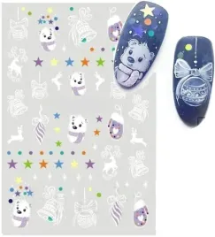 naklejki-na-paznokcie-samoprzylepne-zimowe-misie-stz-cs187