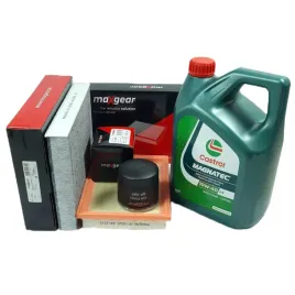 filtry-maxgear-4l-oleju-castrol-10w40-ford-fiesta-v-fusion-1-25-1-4-1-6-16v