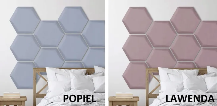 panele-tapicerowane-heksagon-plaster-miodu-30x26-stan-nowy-ksztalt-wzoru-plastry-miodu