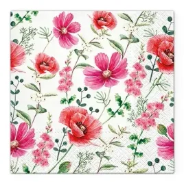 serwetki-w-czerwone-maki-kwiaty-kwiatuszki-raspberry-flower-33x33-20-szt