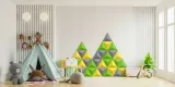 panele-scienne-filcowe-dekoracyjne-trojkat-30x26-stan-nowy-struktura-efekt-3d