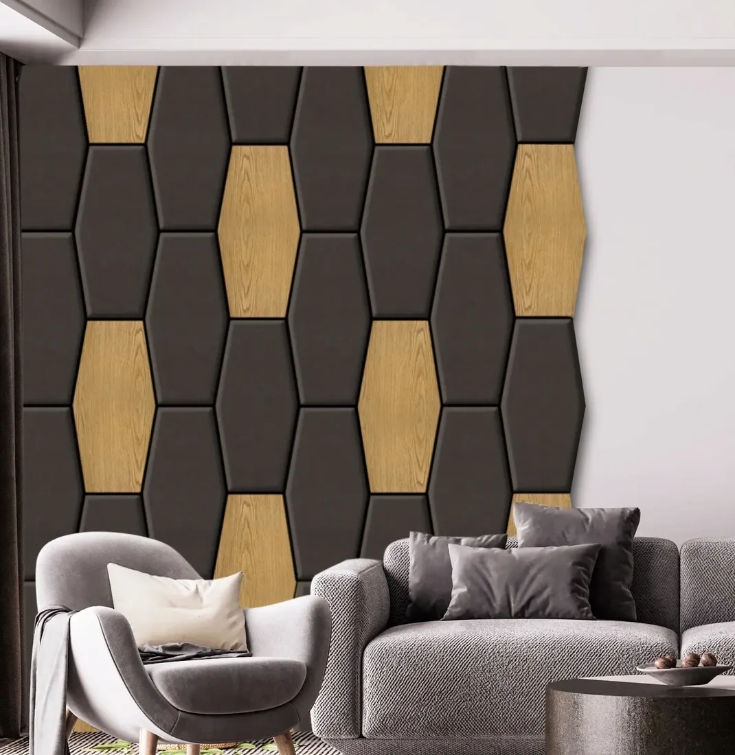 panel-tapicerowany-szesciobok-60x30-welur-stan-nowy