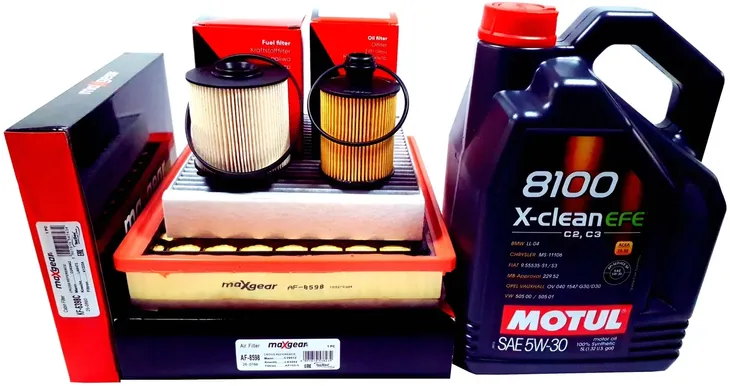 4 FILTRY 5L OLEJU MOTUL 5W30 OPEL INSIGNIA A 2.0 CDTi A20