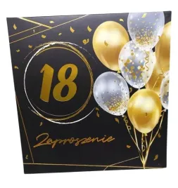 zaproszenie-czarne-zlote-balony-na-18-urodziny-1szt-12x12-cm-koperta