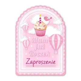 zaproszenia-na-roczek-1-urodziny-rozowe-dla-dziewczynki-balony-10-szt