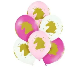 balony-ze-zlotym-jednorozcem-urodzinowe-bialo-rozowe-30cm-6szt-mix