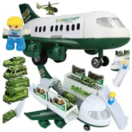 duzy-samolot-rozkladany-wojsko-parking-zjezdzalnia-garaz-helikopter-autka