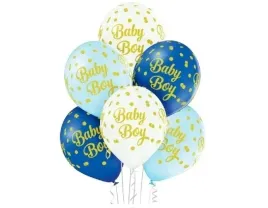 balony-dla-chlopca-na-baby-shower-baby-boy-bialo-niebieskie-30cm-6sztuk