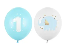 balony-urodzinowe-lateksowe-1-urodziny-roczek-niebieskie-slonik-6-szt