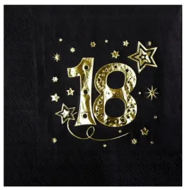 serwetki-18-urodziny-czarne-ze-zlotym-napisem-20szt-33x33cm-osiemnastka