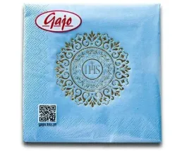 serwetki-niebieskie-blysk-komunia-swieta-napis-ihs-mandala-zlota