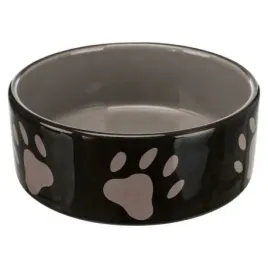 miska-ceramiczna-03l-12cm-bialo-brazowa-dla-psa-i-kota
