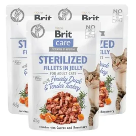 brit-care-cat-fillets-in-jelly-sterilized-kaczka-i-indyk-3pak-3x85g