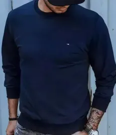 promocja-meska-bluza-dresowa-ocieplana-bez-kaptura-basic-m-granatowa-3201