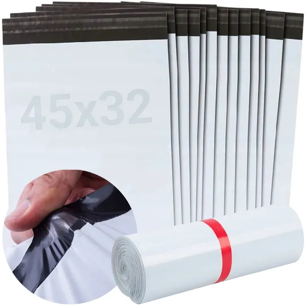 FOLIOPAKI KURIERSKIE 450X320MM 50SZT KOPERTY FOLIOWE MAŁE SAMOKLEJĄCE MOCNE