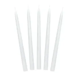 swieca-swiece-stozkowe-pastelowe-24-cm-wybor-koloru-biala-czarna-10szt