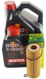 filtr-oleju-mann-6l-oleju-5w30-bmw-2-0d-m47