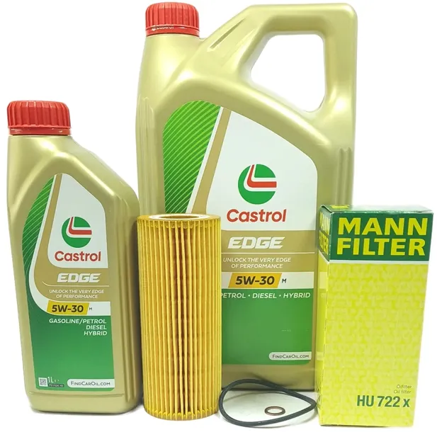 FILTR OLEJU MANN + 6L OLEJU 5W30 BMW E87 E46 E90 E60 E61 X3 E83 2.0d M47