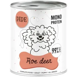 karma-mokra-dla-psa-paka-zwierzaka-pepe-roe-deer-99percent-sarna-800g