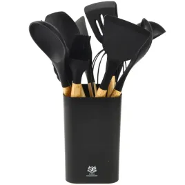 zestaw-przyborow-kuchennych-12szt-w-stojaku-silikonowe-czarne-5500