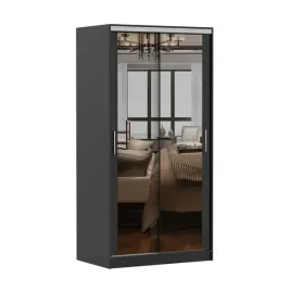 szafa-przesuwna-tokyo-m-100-z-lustrem-polki-garderoba-czarna-duza-producent