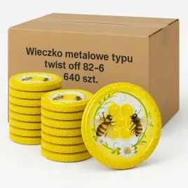 zakretki-do-sloikow-640-szt-82-mm-miod-pszczola-wieczko-nakretka-karton