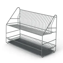 suszarka-do-naczyn-ociekarka-2-poziomowa-50-cm-wolnostojaca-grafitowa