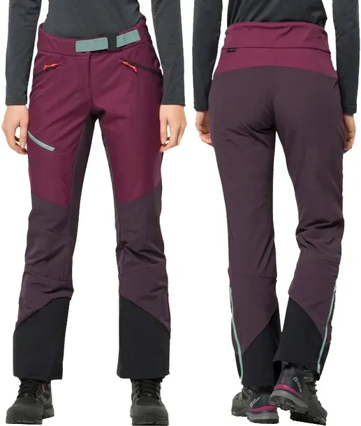 JACK WOLFSKIN ALPSPITZE SPODNIE NARCIARSKIE SKITURY DAMSKIE SKITUROWE M/L