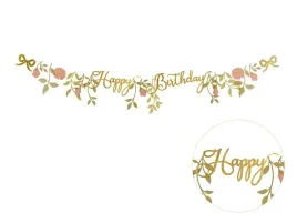 baner-urodzinowy-happy-birthday-kwiaty-rozowo-zloty-lustrzany-girlanda