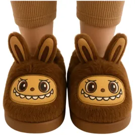 kapcie-dzieciece-labubu-miekkie-wsuwane-papcie-pluszowe-lekkie-roz-30-31