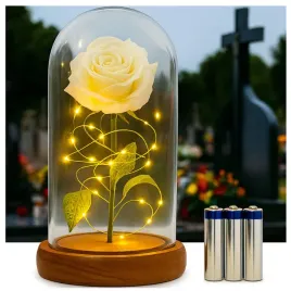 elegancka-biala-roza-wieczna-kwiat-led-znicz-na-grob-dla-dziadkow-rodzicow