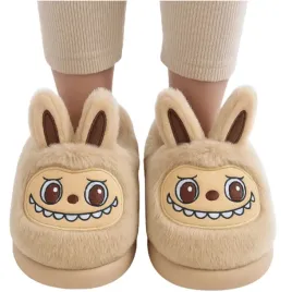 kapcie-dzieciece-labubu-miekkie-wsuwane-papcie-pluszowe-lekkie-roz-34-35