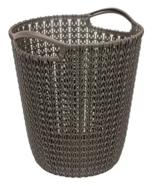 kosz-biurowy-na-papier-7l-knit-brazowy-curver