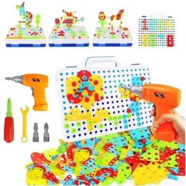 klocki-konstrukcyjne-zestaw-majsterkowicza-kufer-wkretarka-srubokret-207el