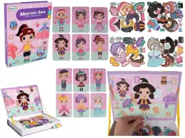 ukladanka-magnetyczna-ksiazka-puzzle-pokaz-mody-ubieranie-dziewczyn-ubranka