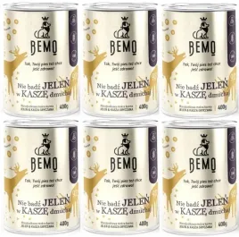 bemo-mokra-karma-dla-psa-jelen-6x400-g-nie-badz-jelen-w-kasze-dmuchaj