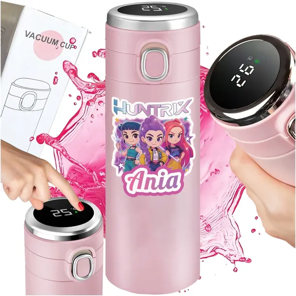 KUBEK TERMICZNY LED TERMOS IMIĘ DEMON HUNTERS HUNTRIX KPOP PREZENT MIKOŁAJ