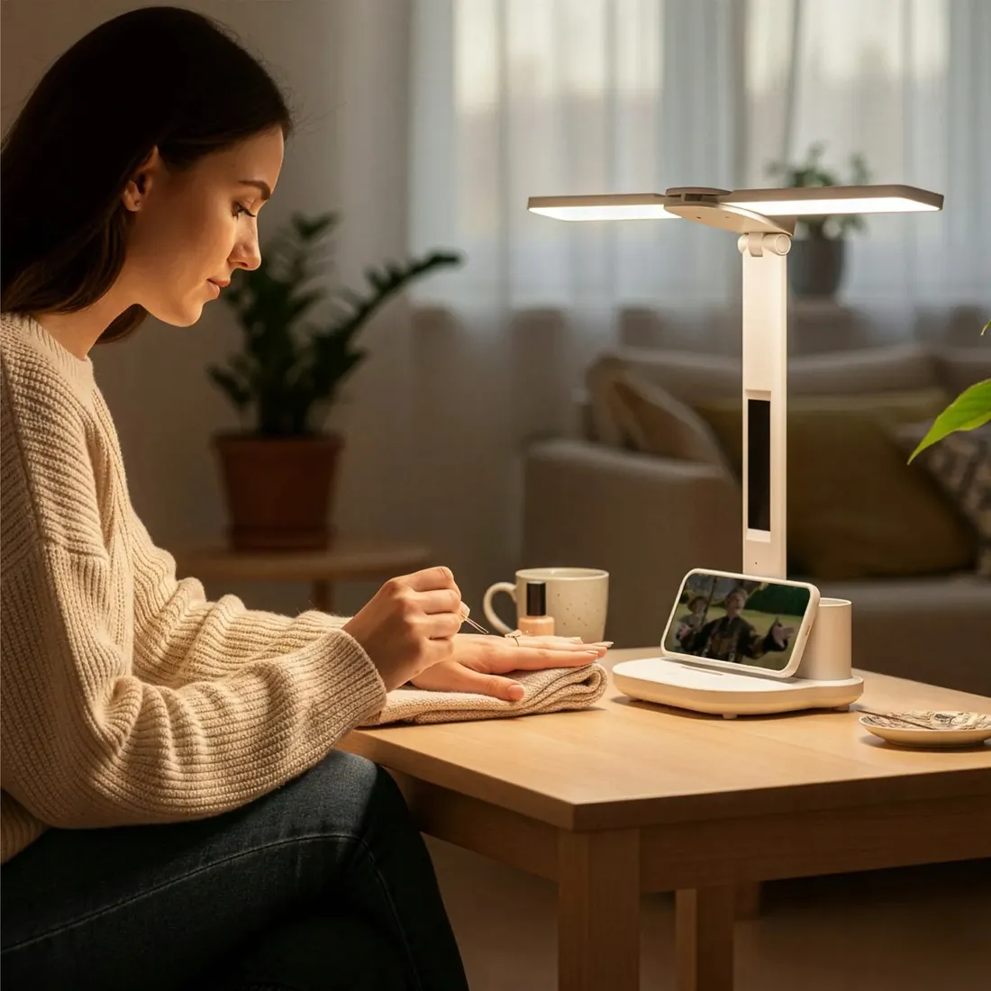 lampka-na-biurko-led-podwojna-biurkowa-zegar-organizer-temperatura-data-6w1-kolor-bialy