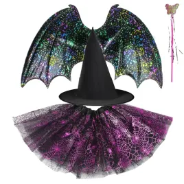 przebranie-kostium-bal-halloween-czarownica-spodnica-skrzydla-kapelusz