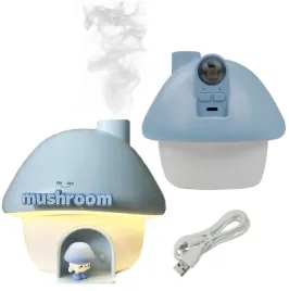 nawilzacz-powietrza-lampka-nocna-led-projektor-rgb-kolorowy-grzybek