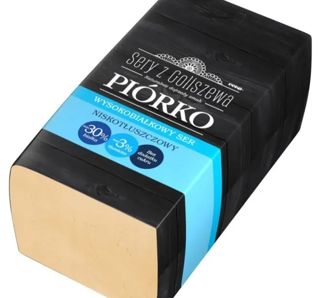 SER ZÓŁTY PIÓRKO z GOLISZEWA NISKOTŁUSZCZOWY 2,5kg CAŁY BLOK