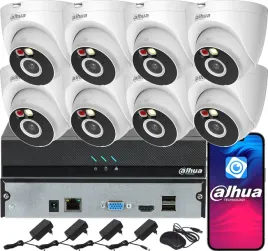 monitoring-dahua-na-8-kamer-wifi-4mpx-t4a-pv-smart-dual-light-audio