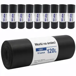 worki-na-odpady-120l-zestaw-10-rolek-100szt-czarne-hdpe-bezwonne-110x70cm