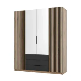 szafa-do-salonu-4-drzwiowa-z-lustrem-i-polkami-dravero-ev-bl-ev-2lam-2l-3s