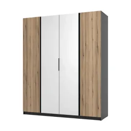 szafa-do-przedpokoju-4-drzwiowa-z-lustrem-i-polkami-dravero-bl-ev-bl-2f-2l