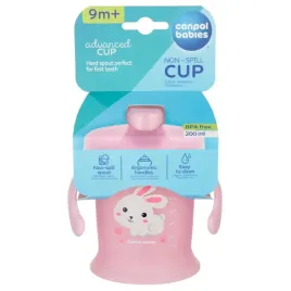 canpol-kubek-niekapek-200ml-twardy-ustnik-uchwyt-bunnyandcompany-9m