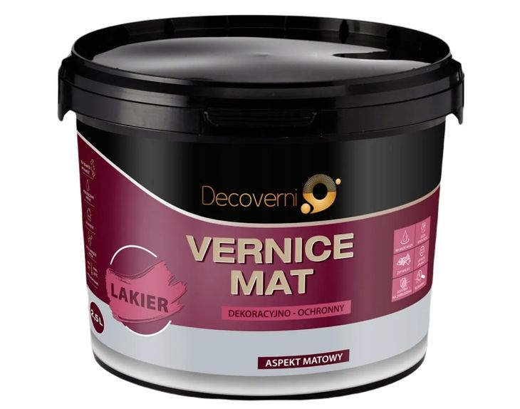 DECOVERNI VERNICE MAT Lakier Dekoracyjny 2,5L