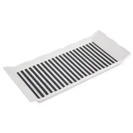 taca-do-serwowania-295-x-13-cm-orion-tworzywo-wzor-pasy-czarno-biale