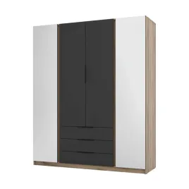 szafa-do-sypialni-4-drzwiowa-z-lustrem-i-szufladami-dravero-ev-bl-2l-2f-3s