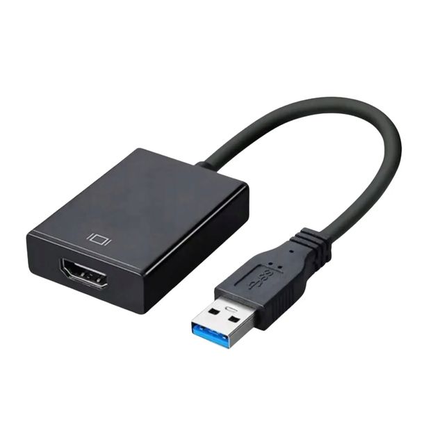 Adapter USB na HDMI przejściówka Konwerter Full HD 1080p złącze 3.0 kabel